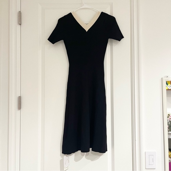 Knit Short Sleeve Midi Dress - Picture 2 of 6